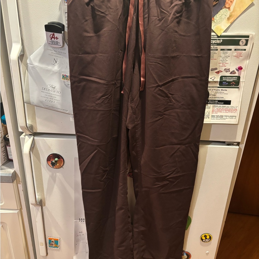 Figs Brown Women's Drawstring Scrub Pants